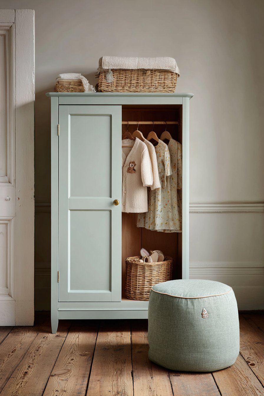 Organized Vintage Wardrobe Display