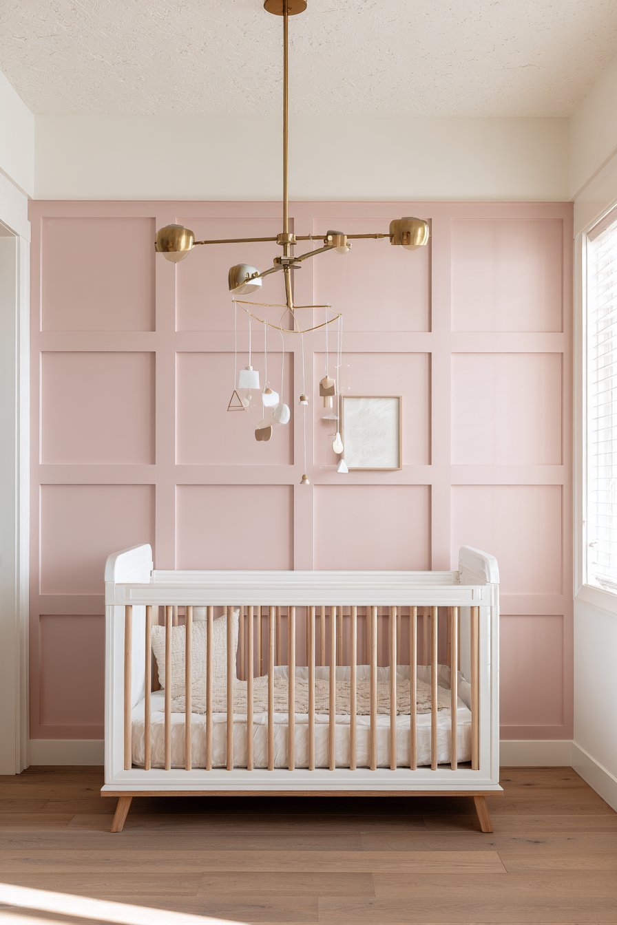Dimensional Blush Pink Board and Batten