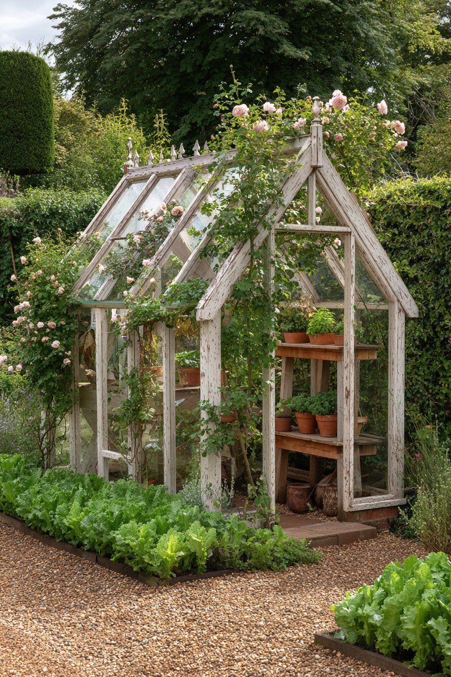 Vintage Glass Greenhouse