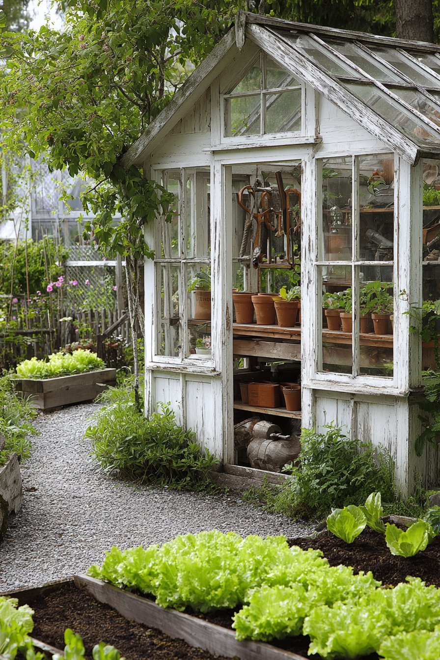 Vintage Glass Greenhouse