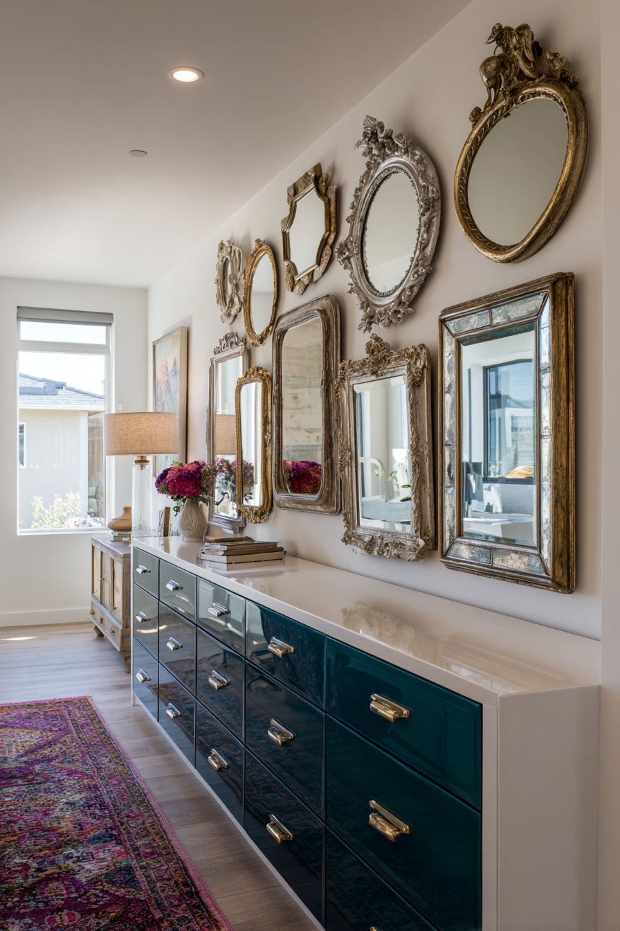 Eclectic Vintage Mirror Collection