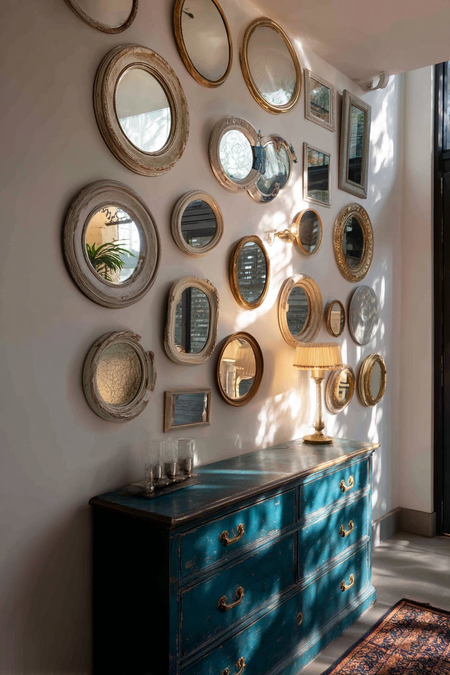 Eclectic Vintage Mirror Collection