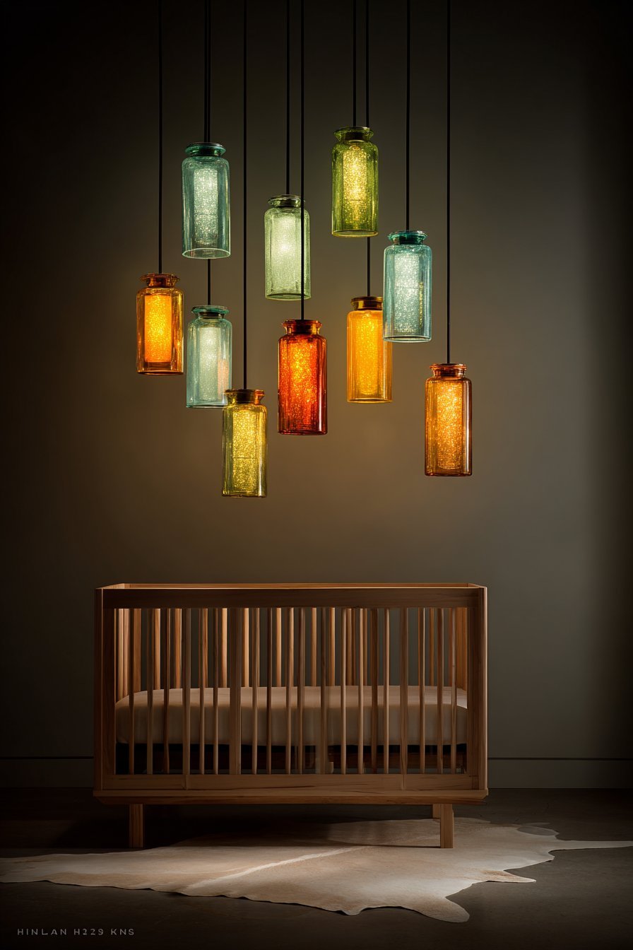 Eclectic Pendant Light Installation