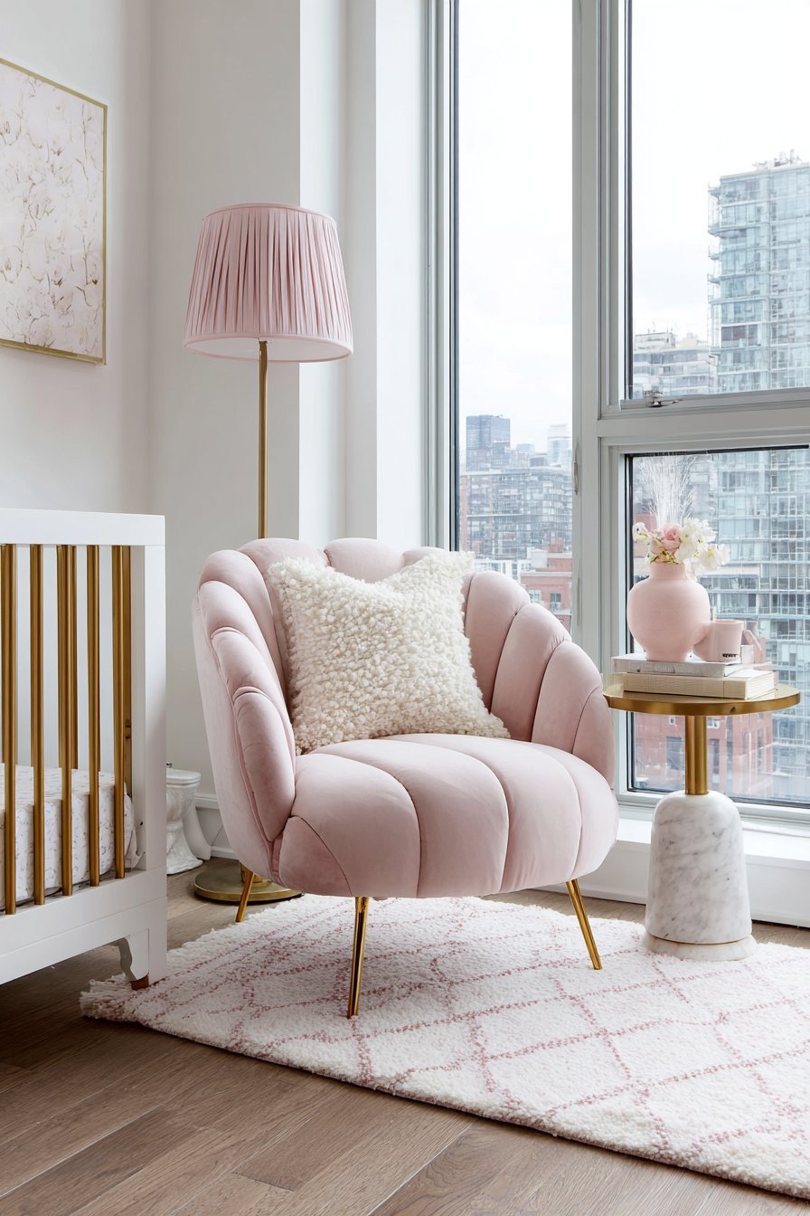 Luxurious Pink Velvet Statement