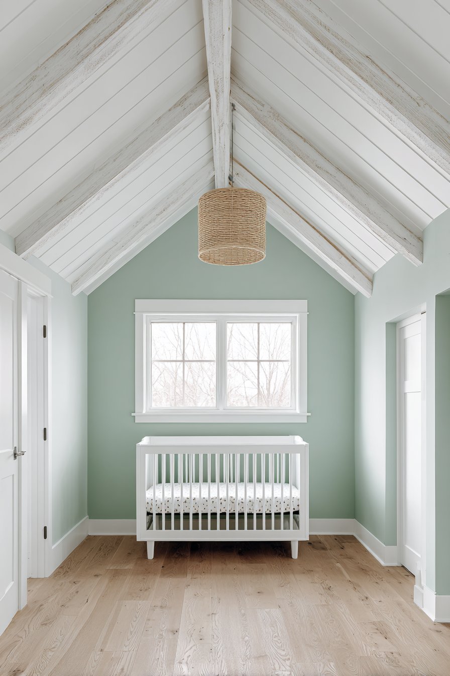 Painted Ceiling Beam Architecture