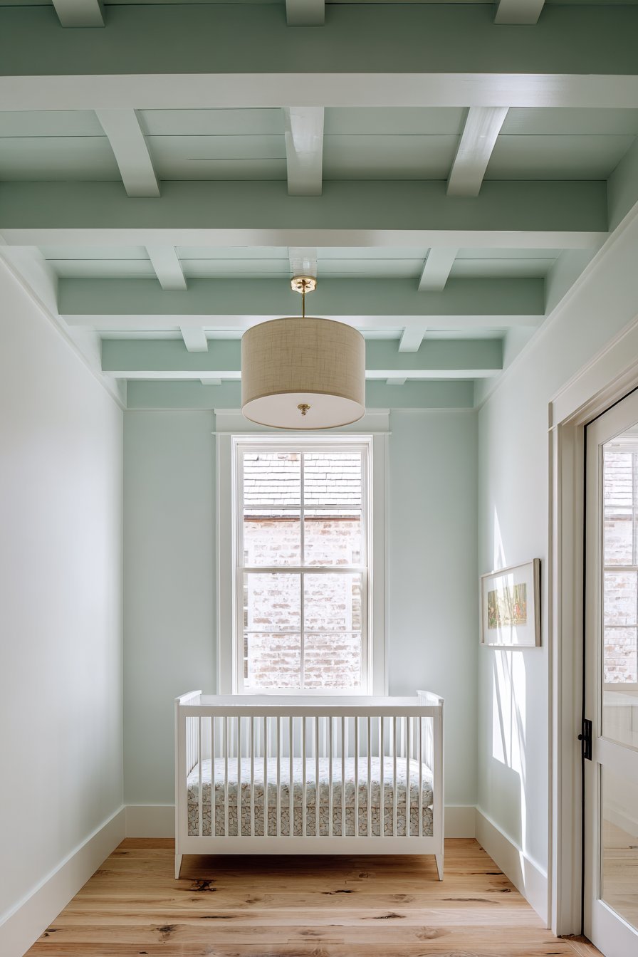Painted Ceiling Beam Architecture