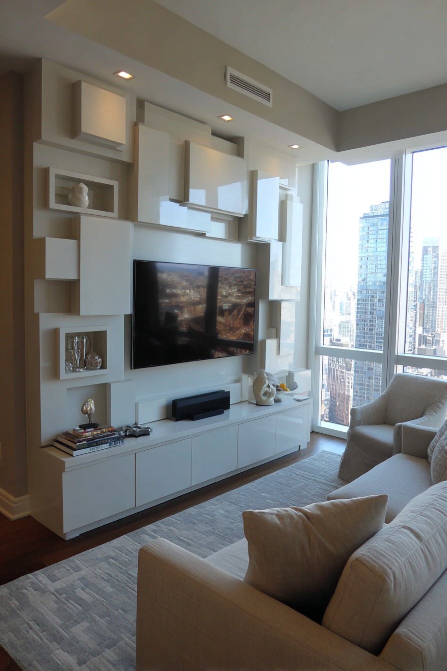 Modular Grey Storage Cube System