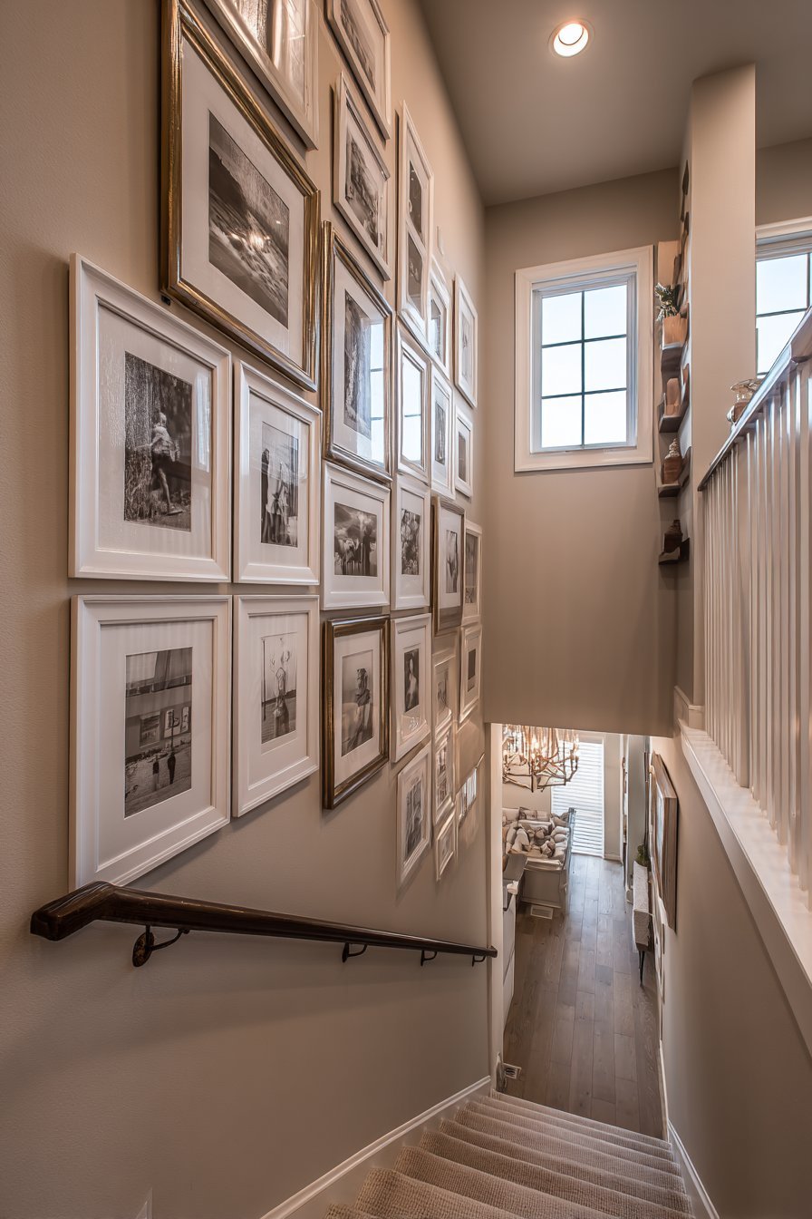 Vertical Slat Wall with Integrated Shelving