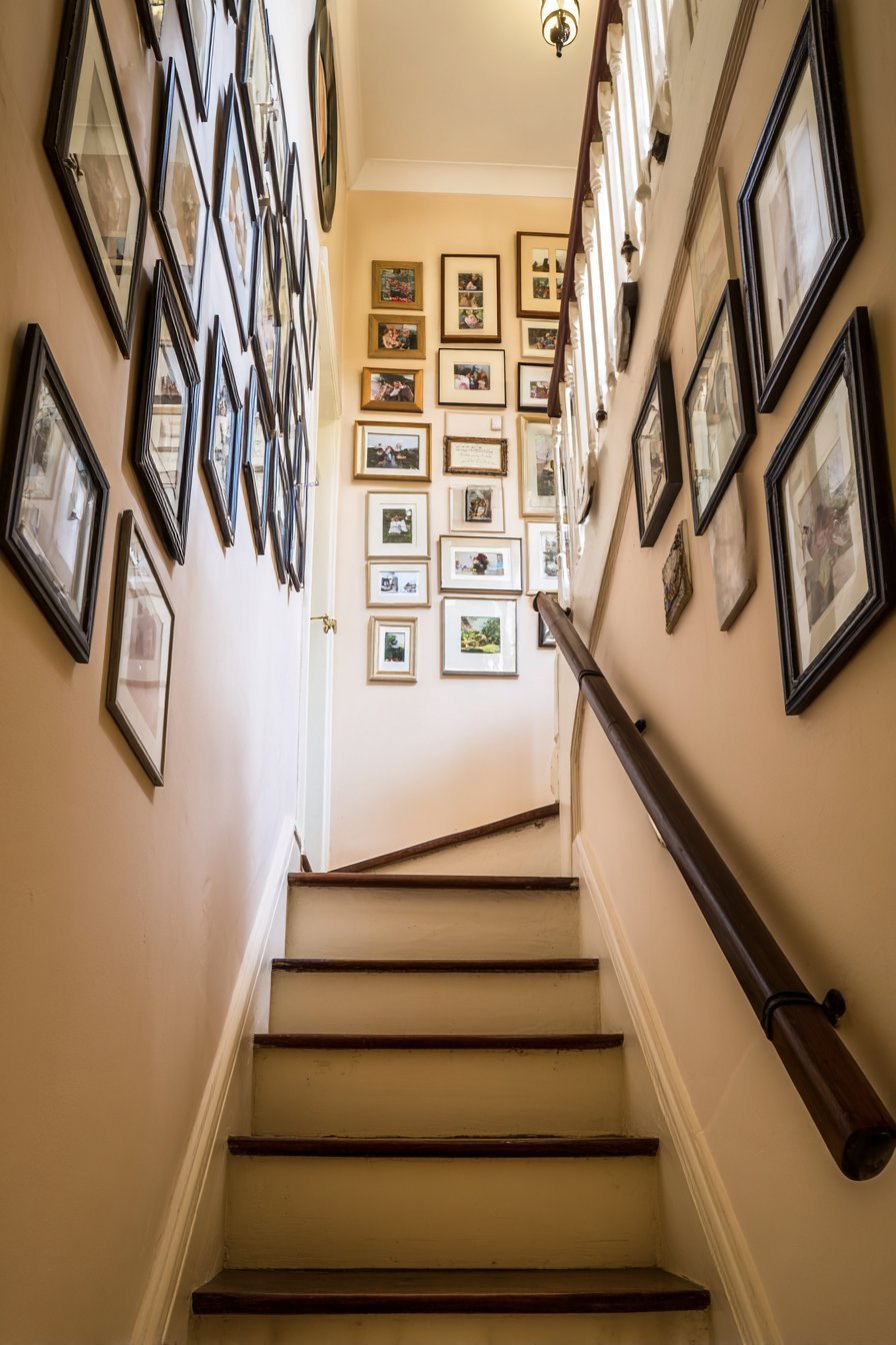 Vertical Slat Wall with Integrated Shelving