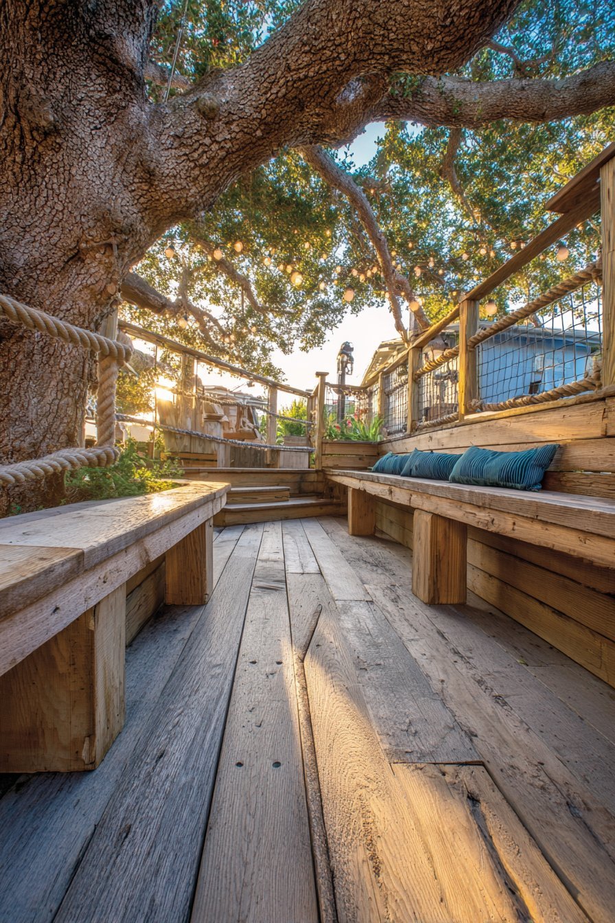Treehouse Platform Reading Retreat