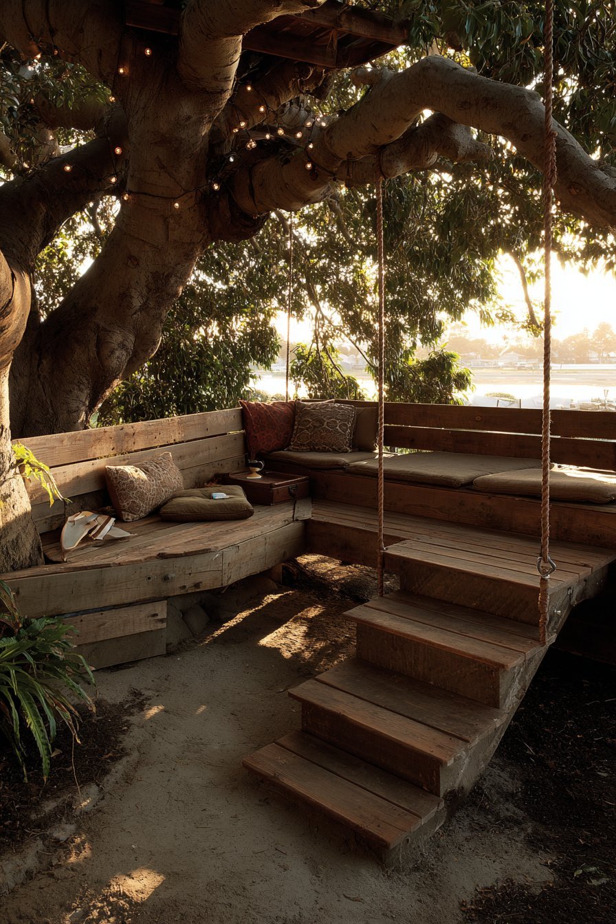 Treehouse Platform Reading Retreat