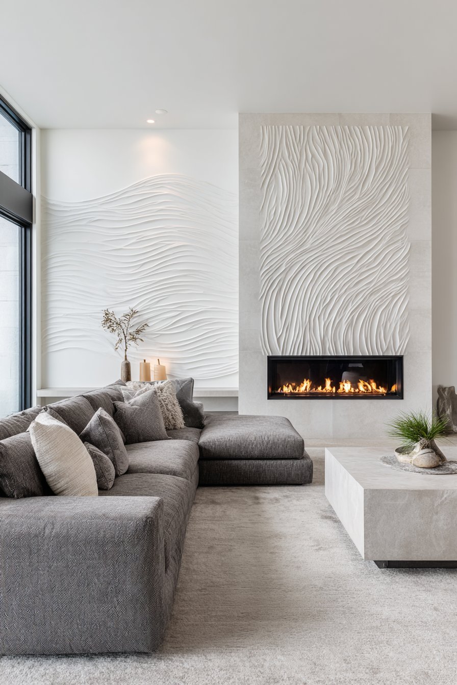 Dimensional Plaster Relief Panels