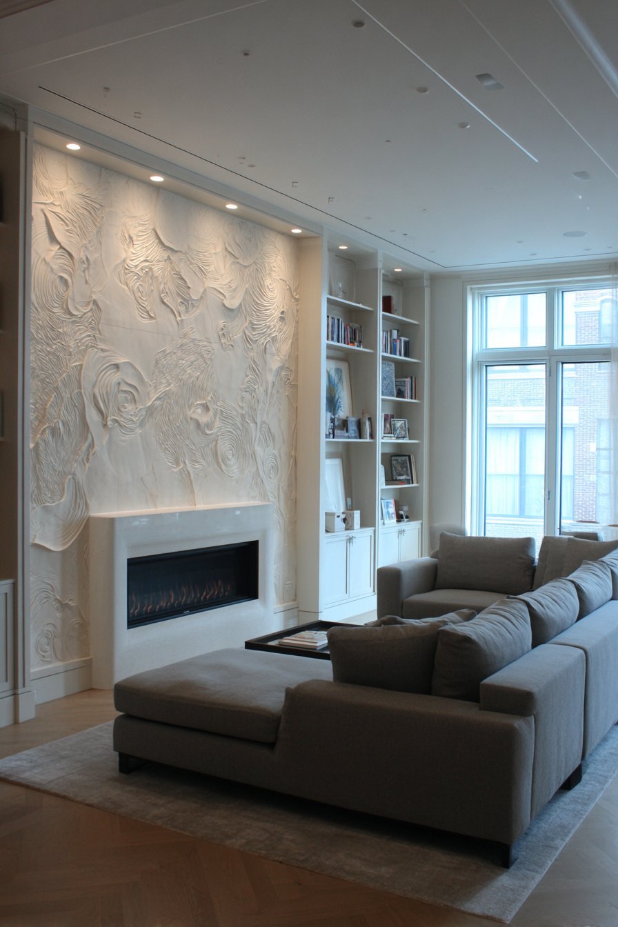 Dimensional Plaster Relief Panels