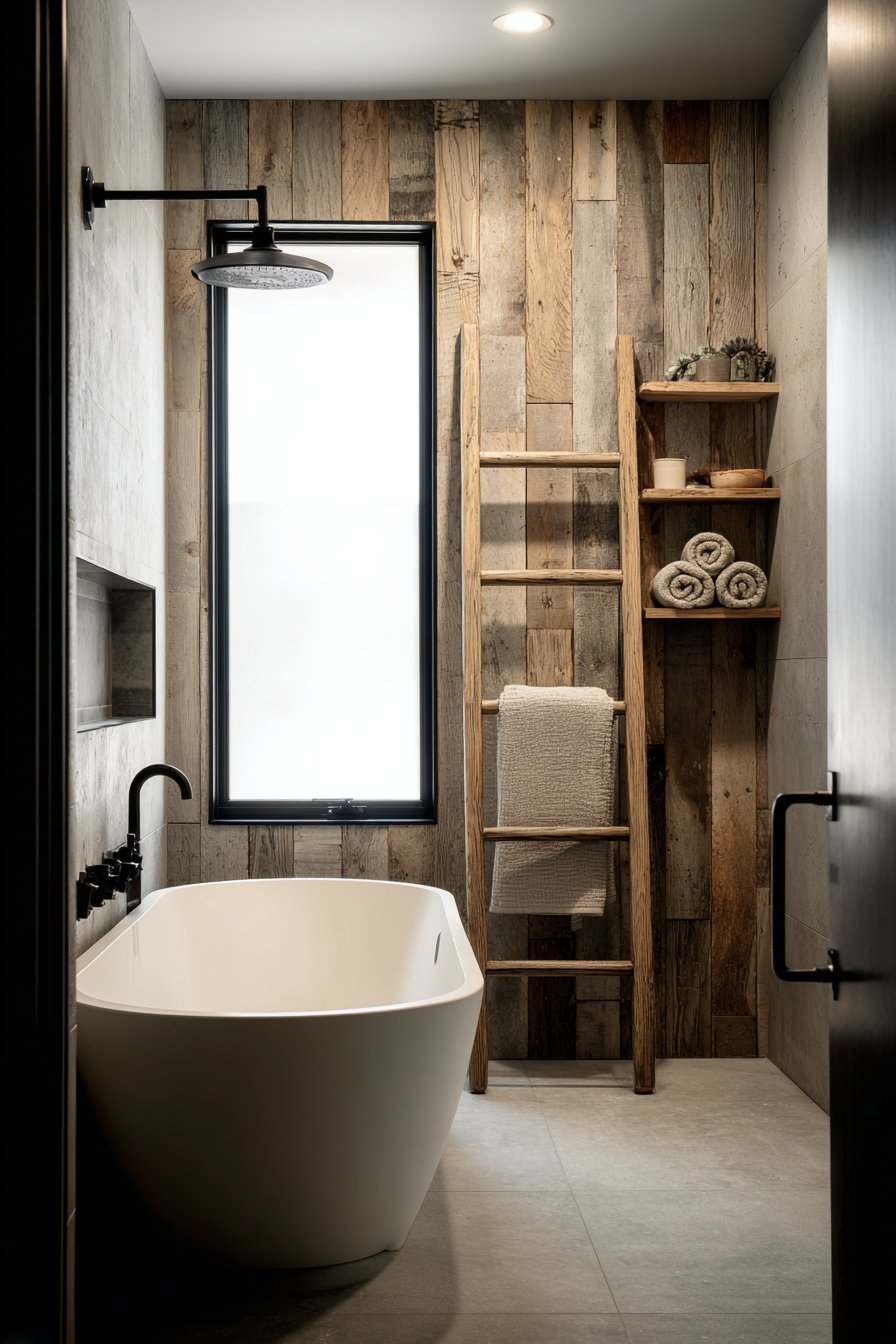 Vertical Wood Accent Wall