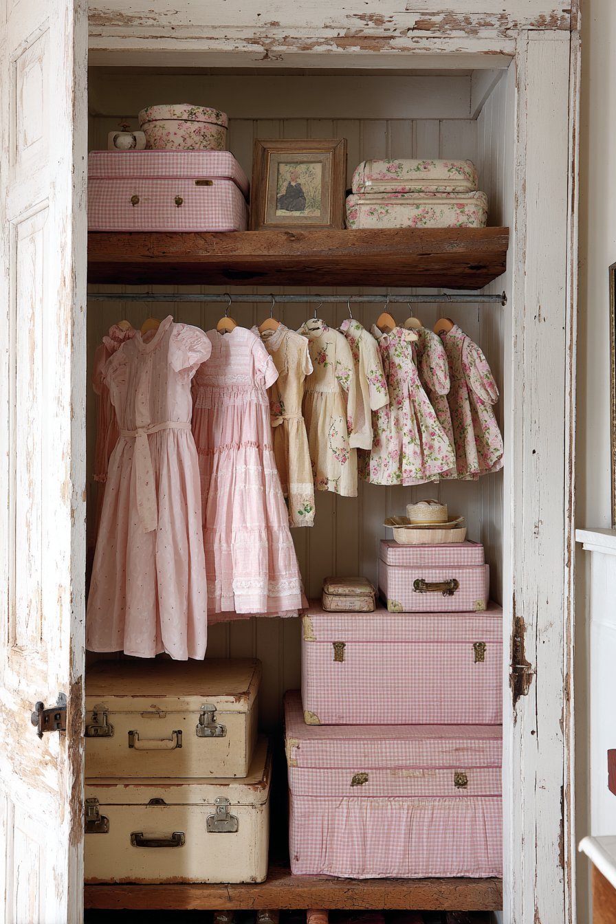 Reclaimed Wood Closet Organization