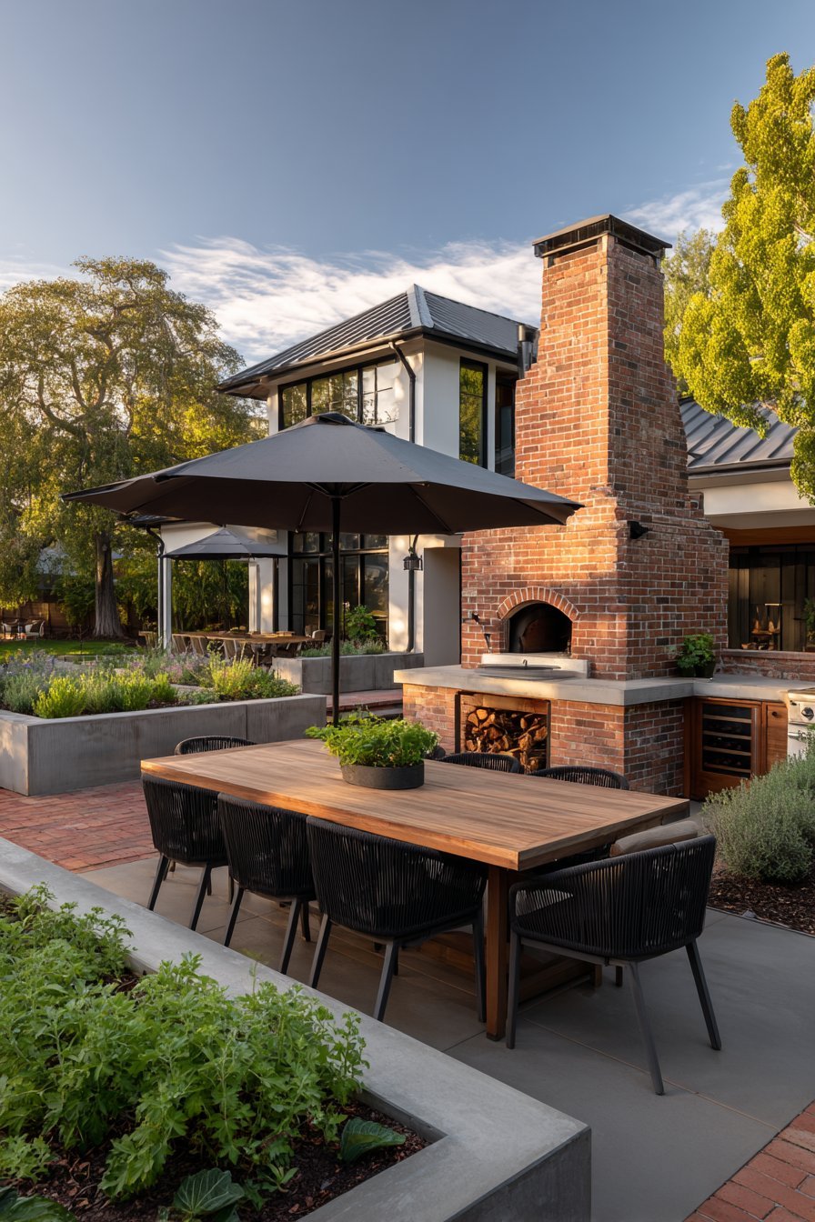 Brick Pizza Oven Entertainment Zone