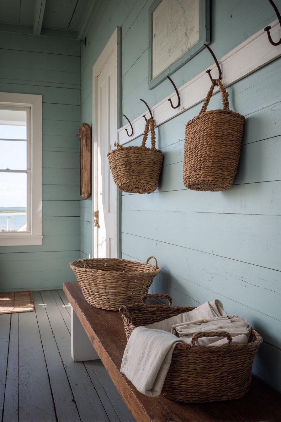 Distressed Milk Paint Shiplap Wall