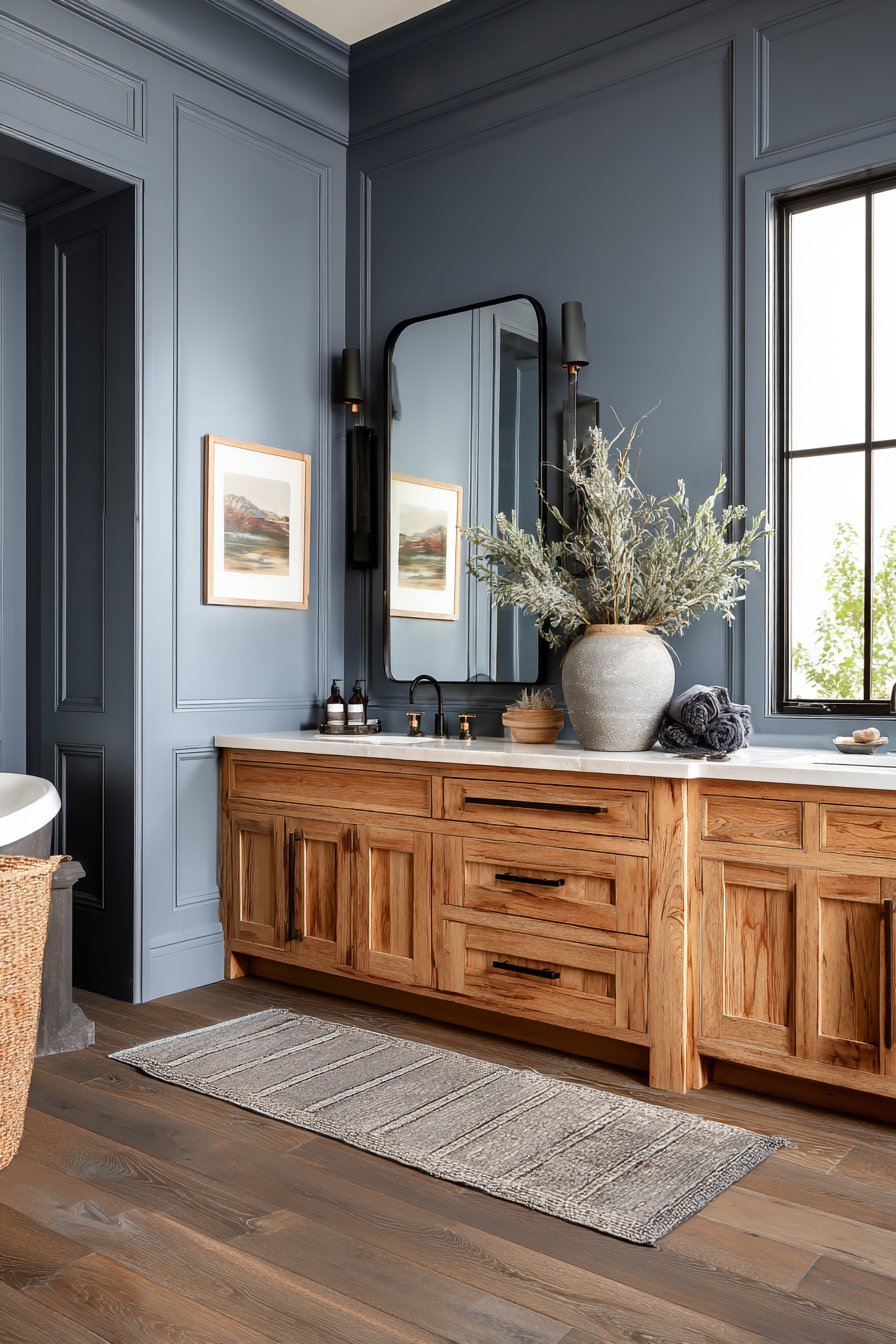 Contemporary Slate Blue Elegance