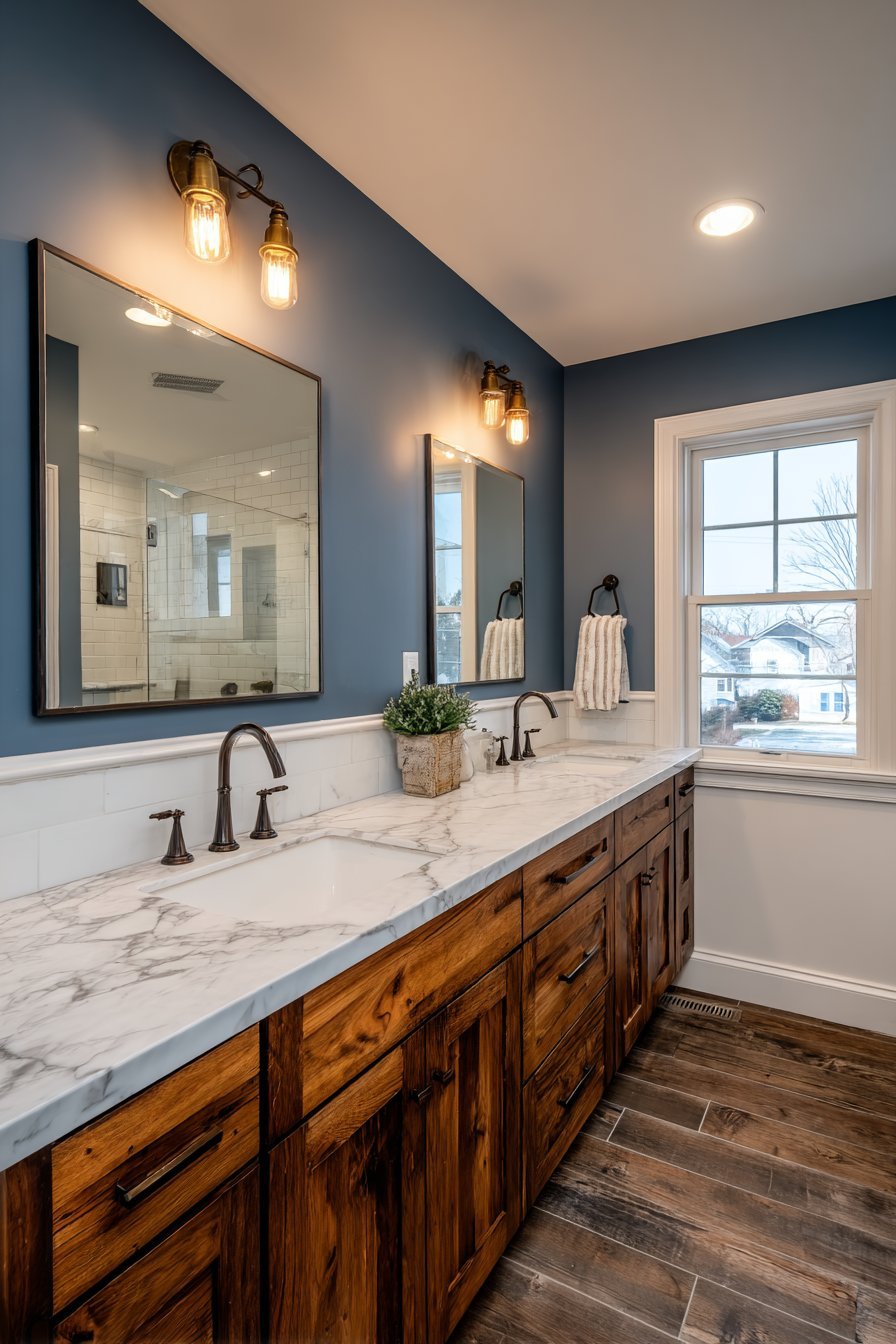 Contemporary Slate Blue Elegance