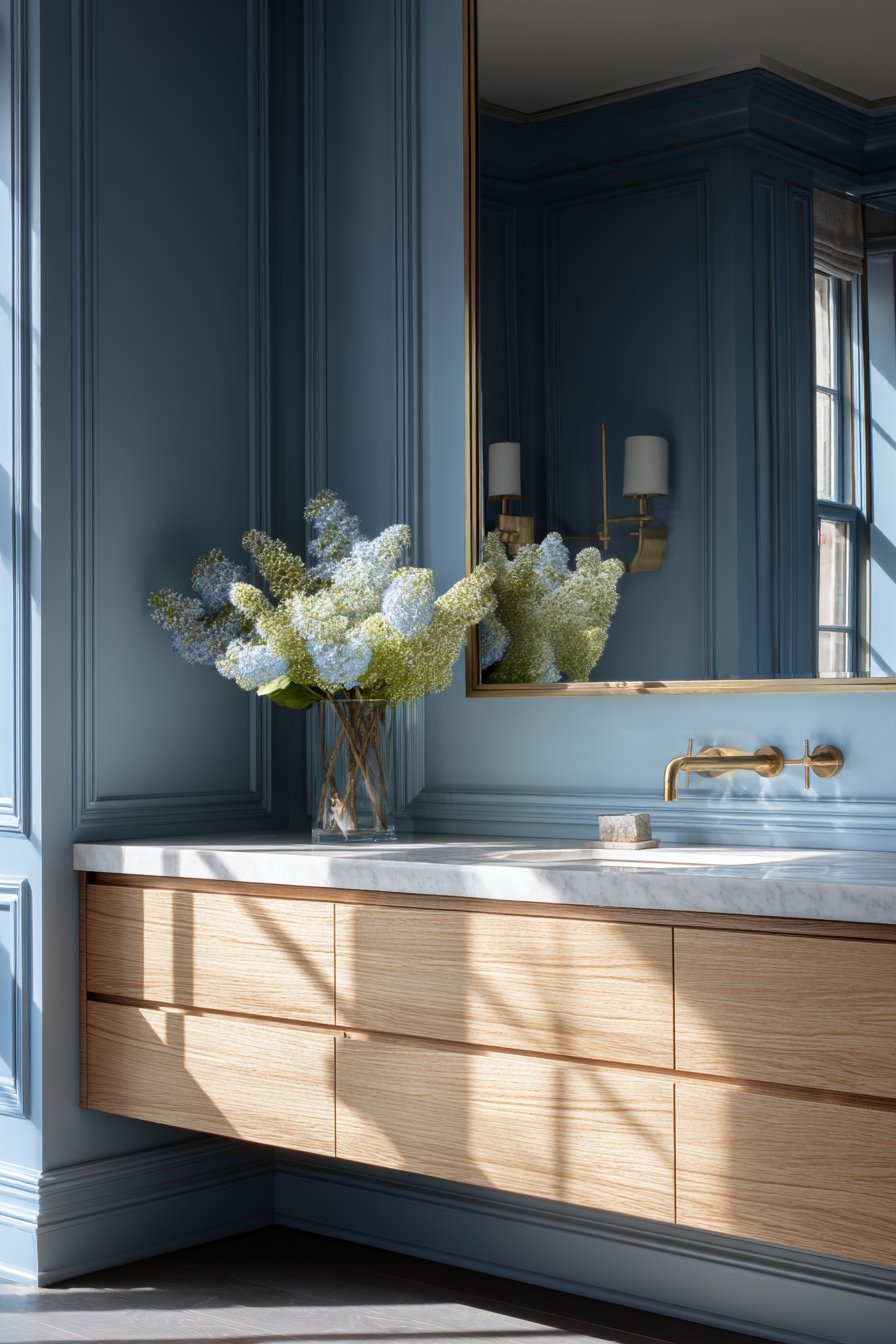 Contemporary Slate Blue Elegance