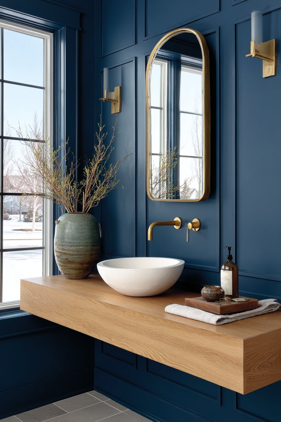 Contemporary Slate Blue Elegance