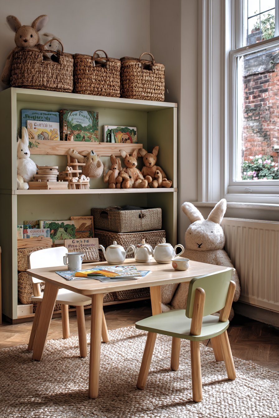 Interactive Play Area with Vintage Elements