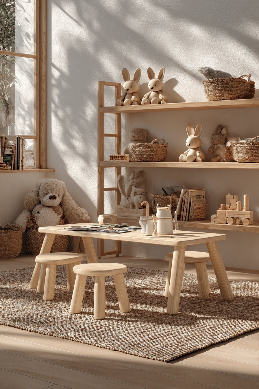 Interactive Play Area with Vintage Elements