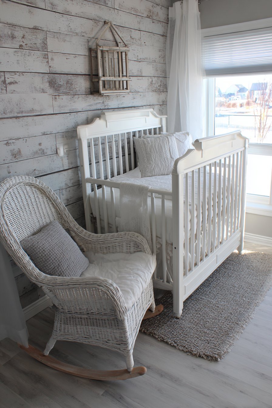 White Plank Wall Dimensional Texture