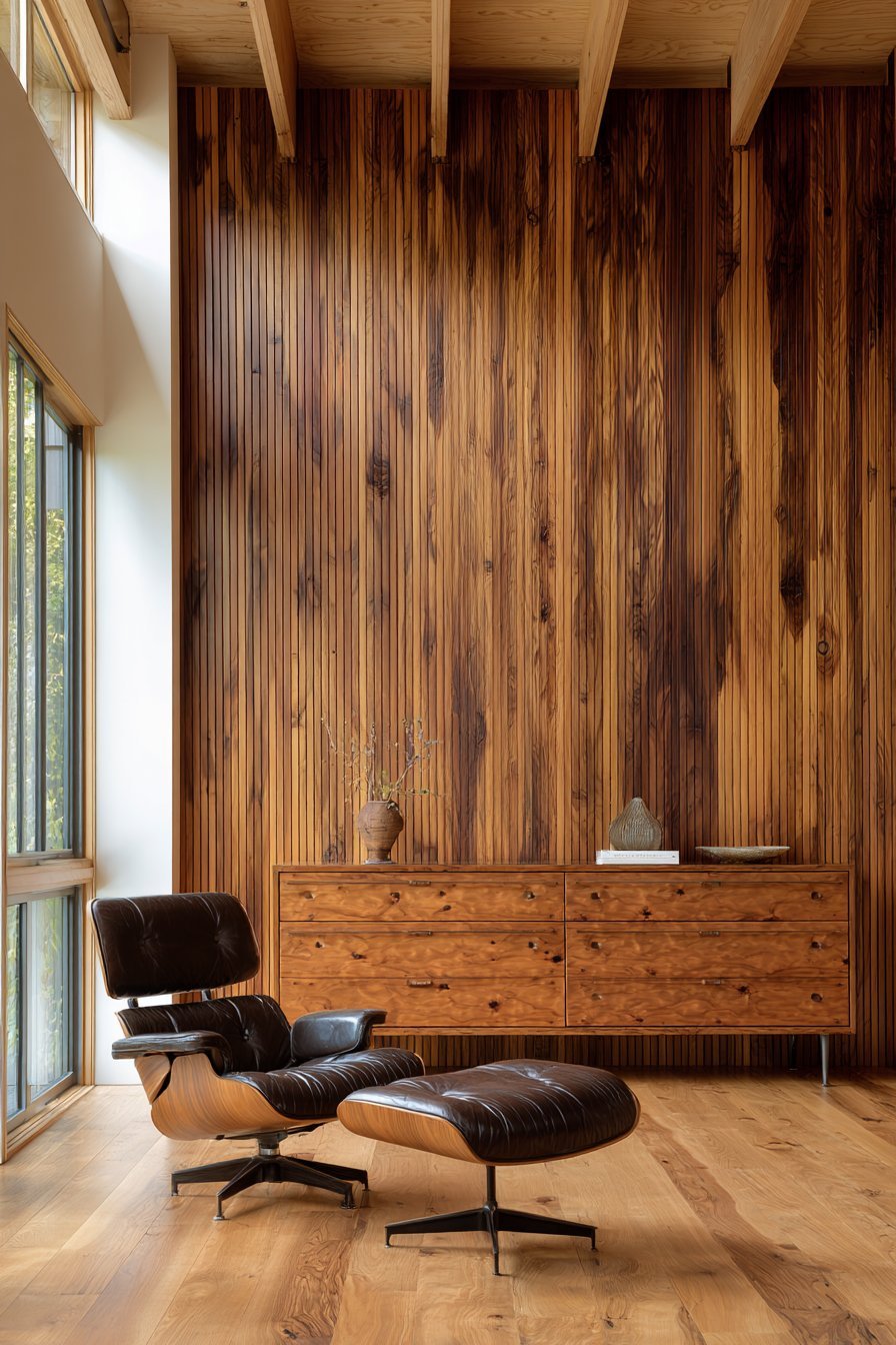 Mid-Century Walnut Paneling