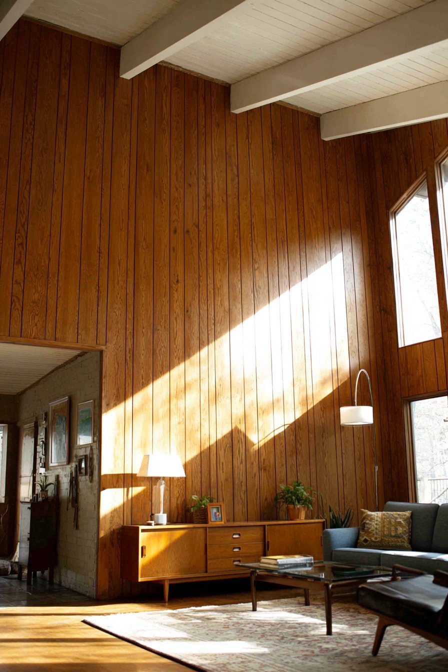 Mid-Century Walnut Paneling