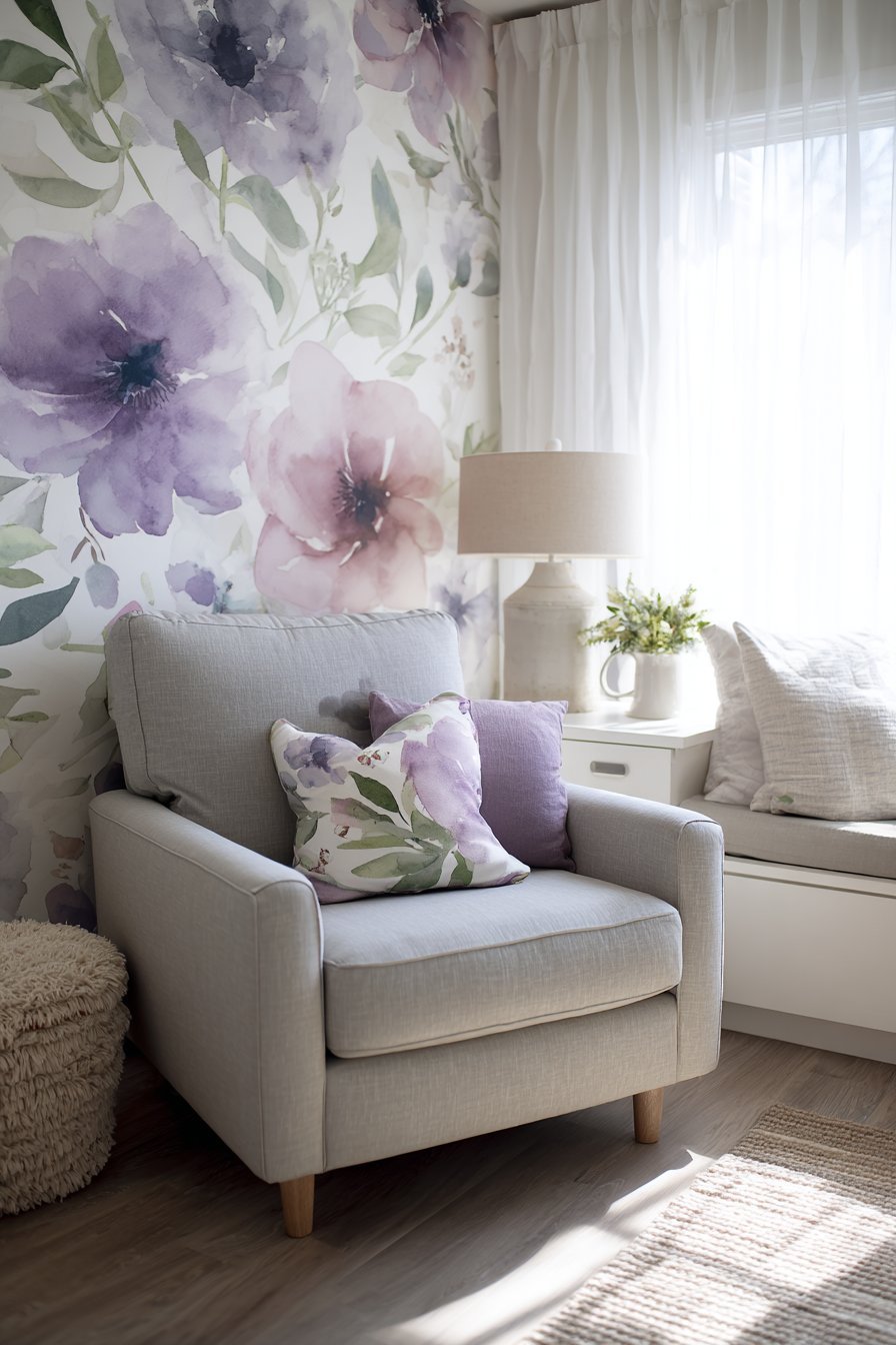 Pastel Hand-Painted Closet Doors