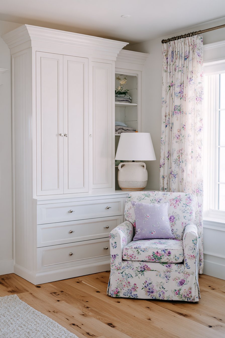 Pastel Hand-Painted Closet Doors