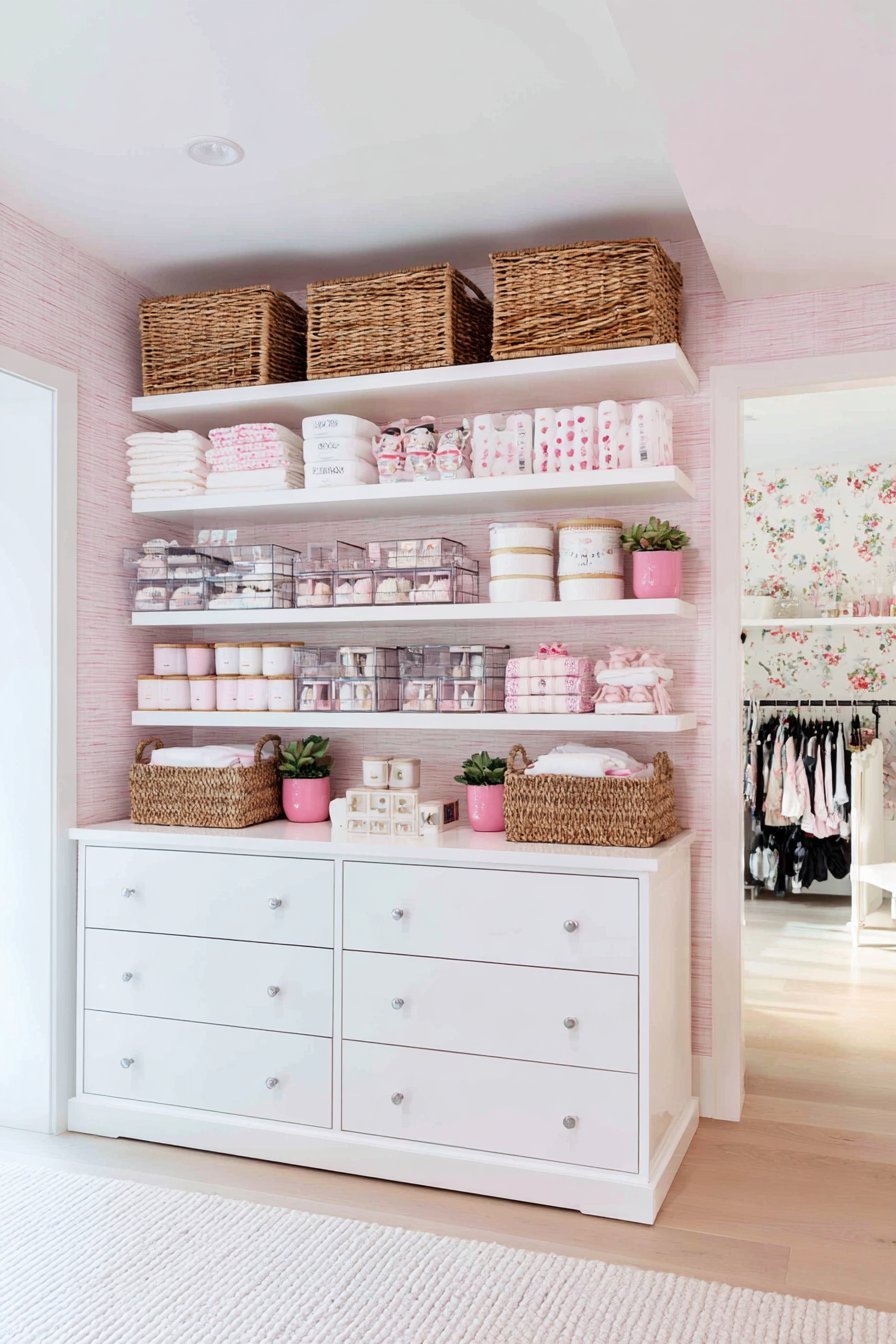 Organized Open Shelving System