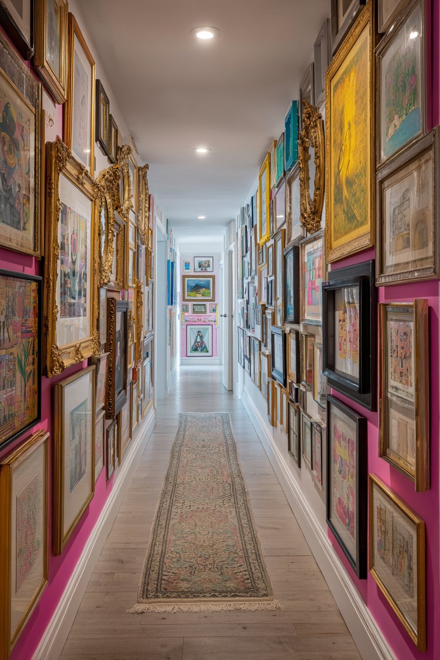 Maximalist Dense Gallery Wall