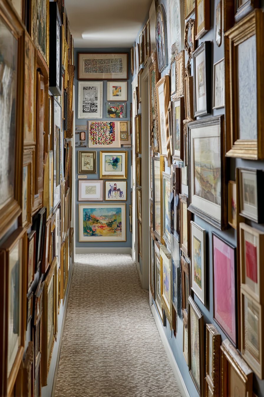 Maximalist Dense Gallery Wall