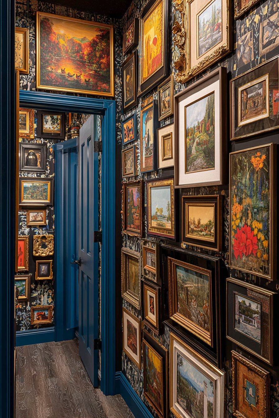 Maximalist Dense Gallery Wall