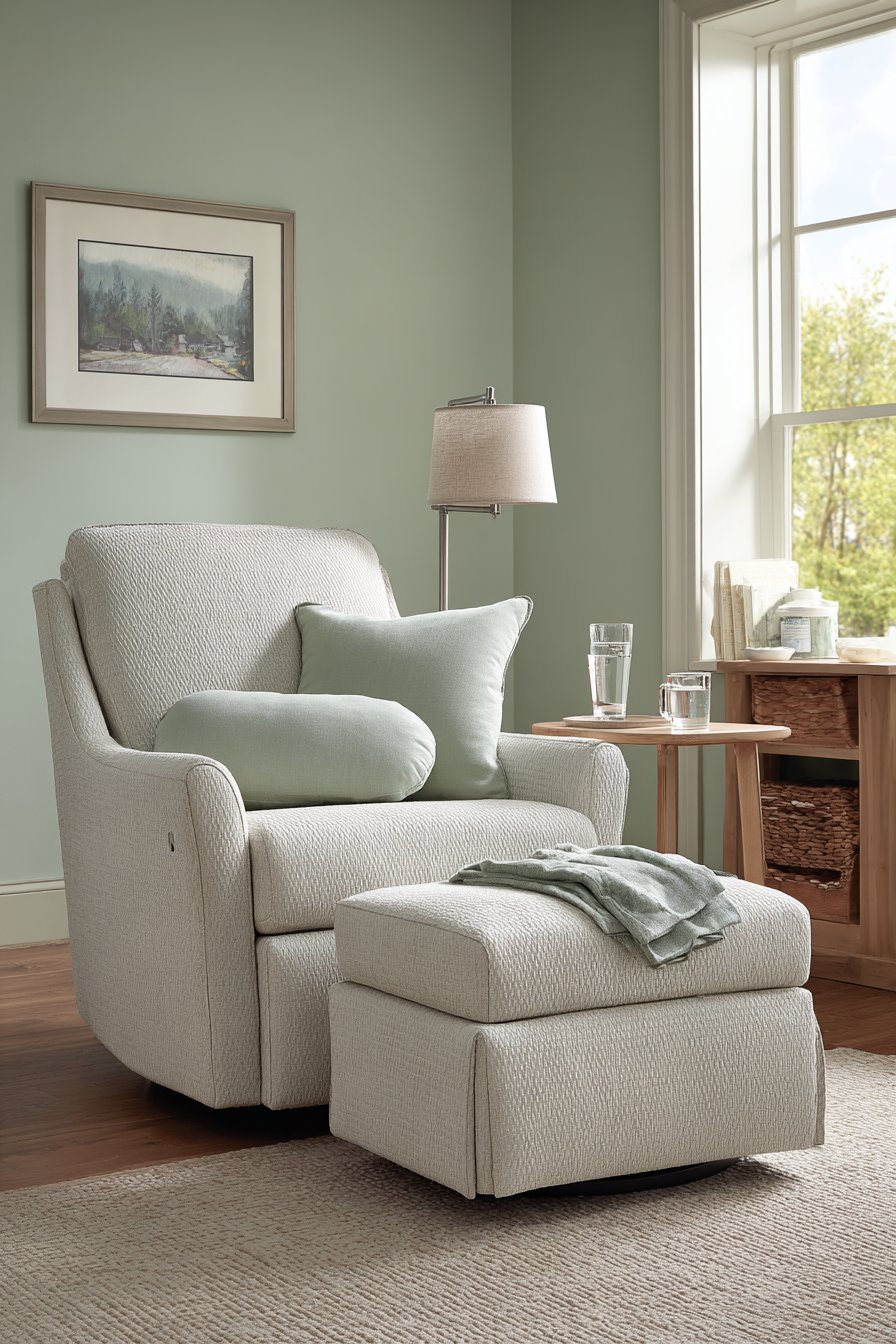 Comfortable Pale Green Nursing Station