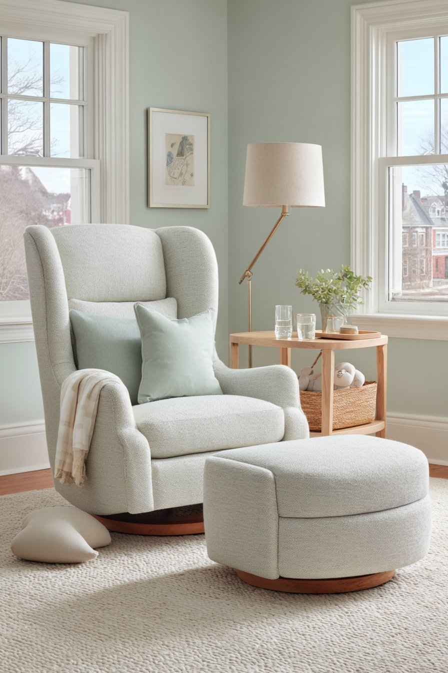 Comfortable Pale Green Nursing Station