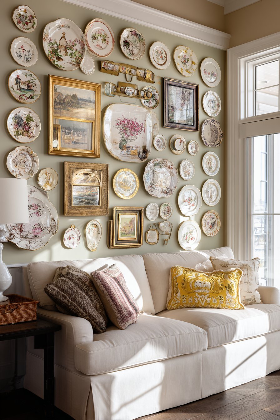 Traditional Elegant Oil Painting Centerpiece