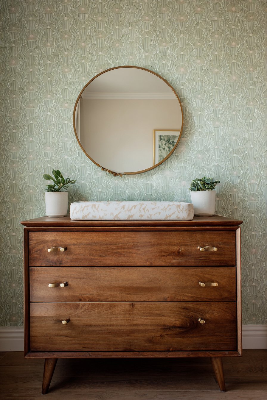 Mid-Century Modern Changing Table