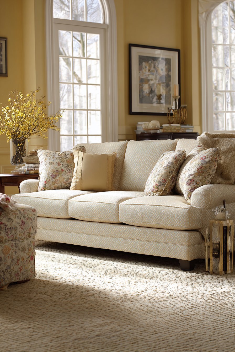 Transitional Botanical Print Display