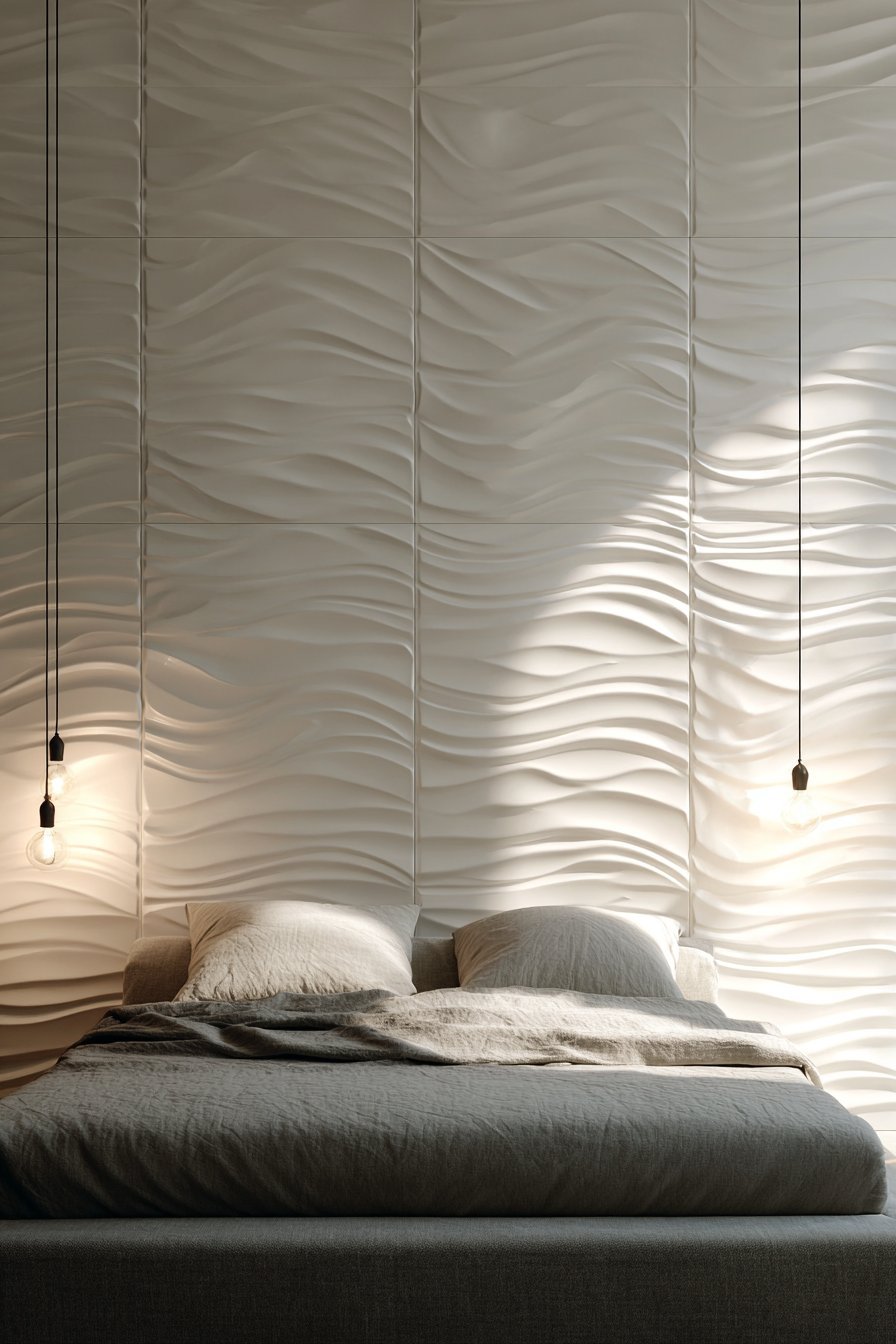 Contemporary Dimensional Tile Wall