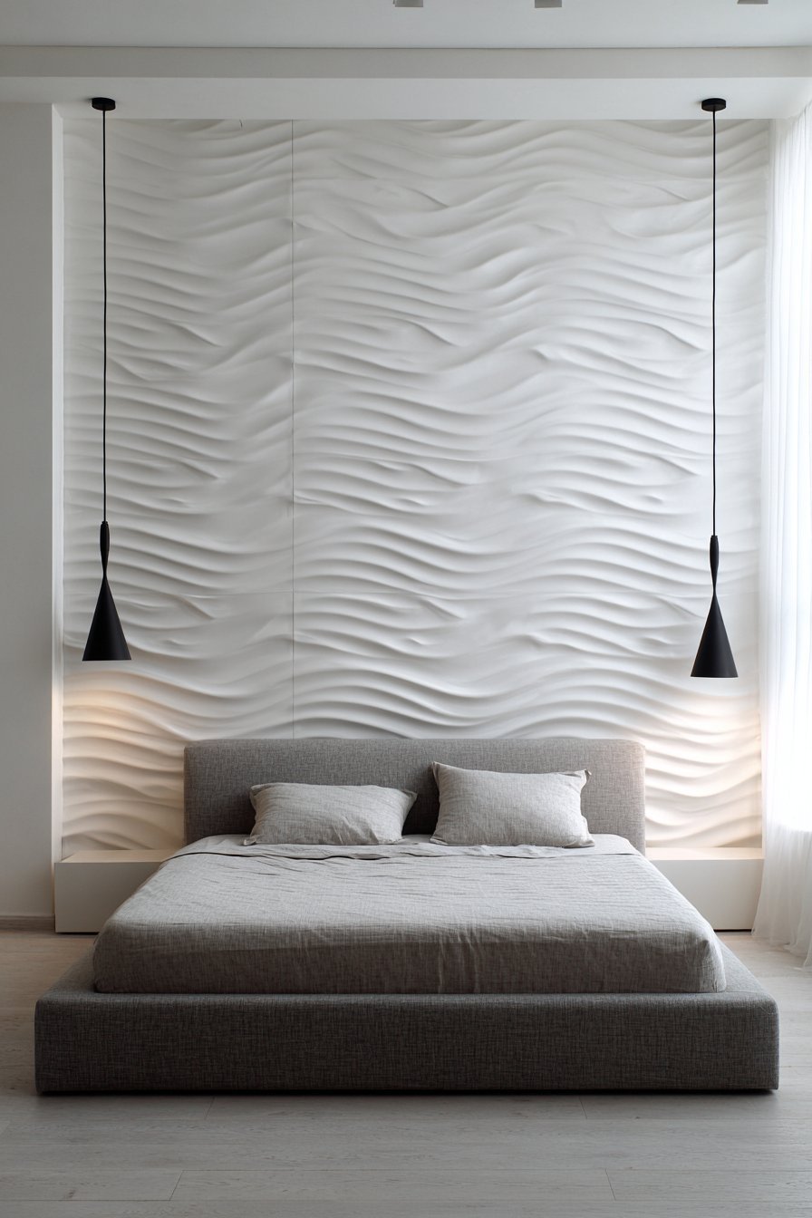 Contemporary Dimensional Tile Wall