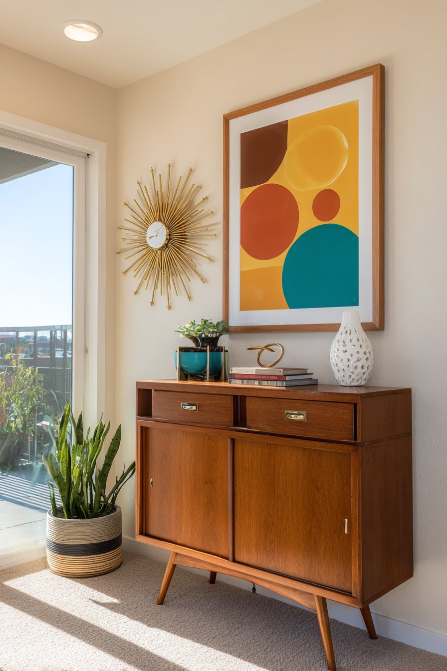 Mid-Century Modern Abstract Geometric Print