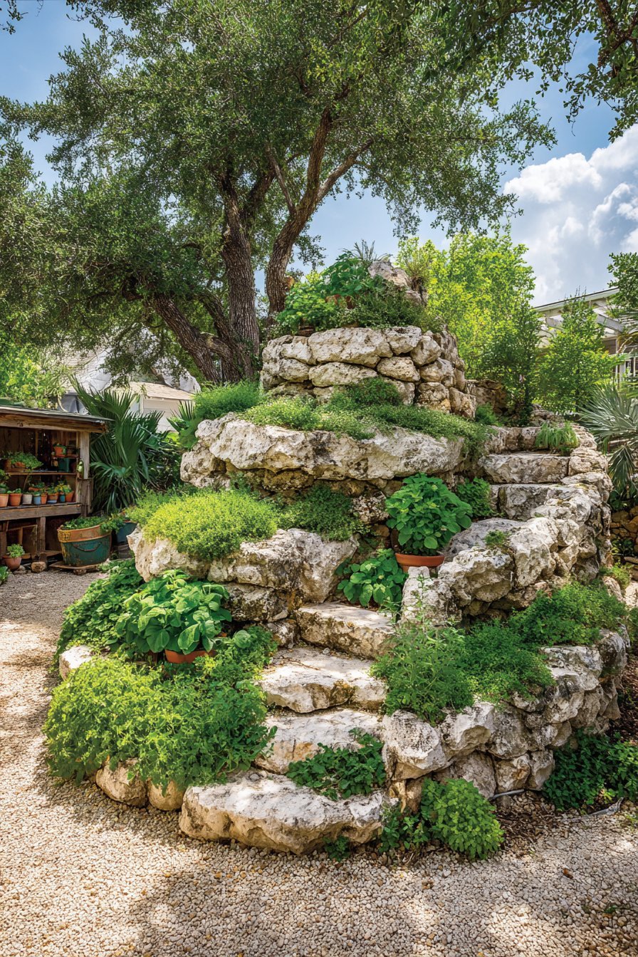 Spiral Herb Garden Structure