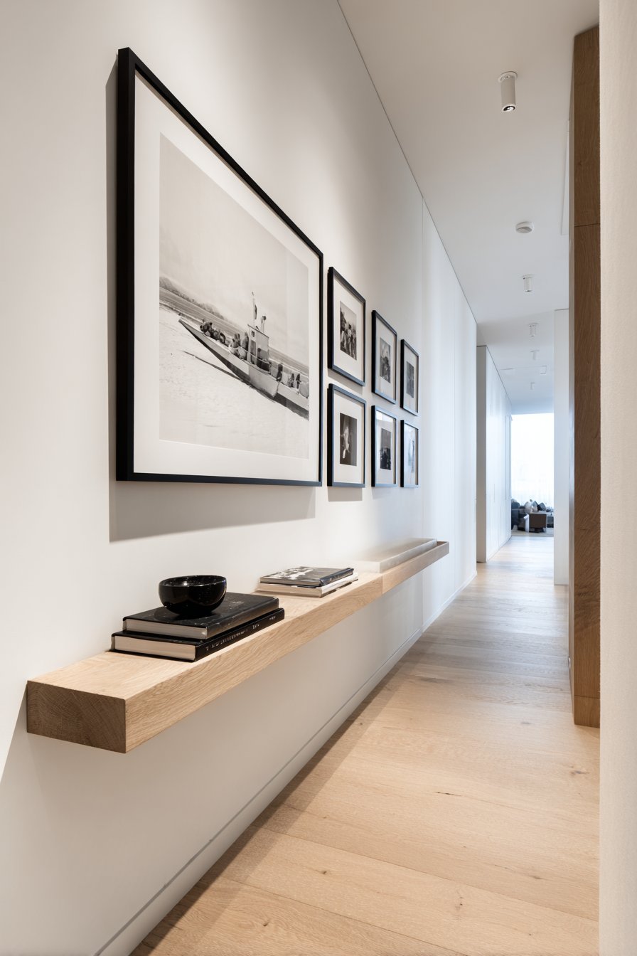 Continuous Ash Ledge for Family Photos