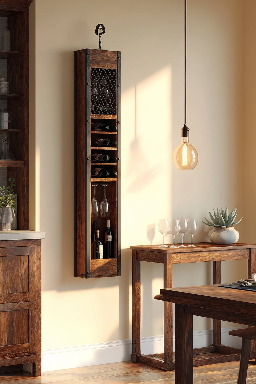 Vertical Wine Rack Display
