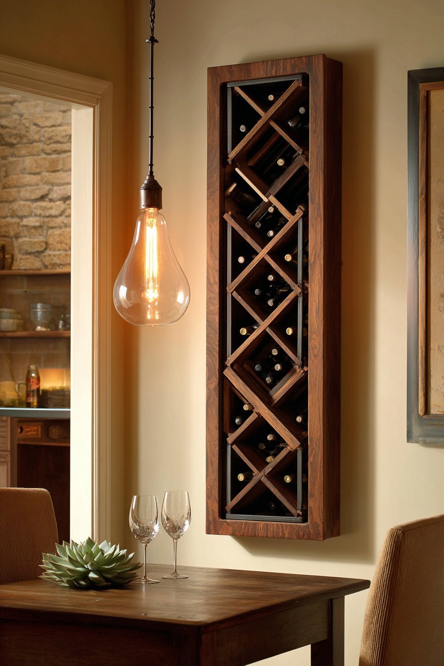 Vertical Wine Rack Display