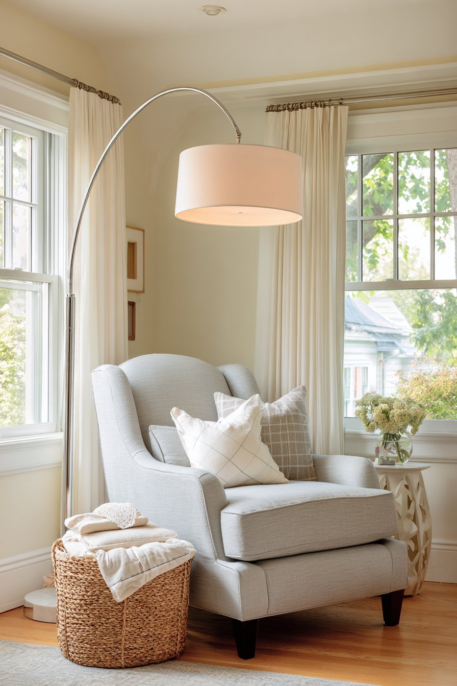 Comfortable Glider Feeding Corner