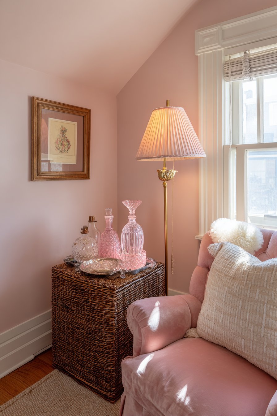 Vintage Settee Nursing Corner